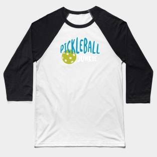 Funny Pickleball Junkie Baseball T-Shirt